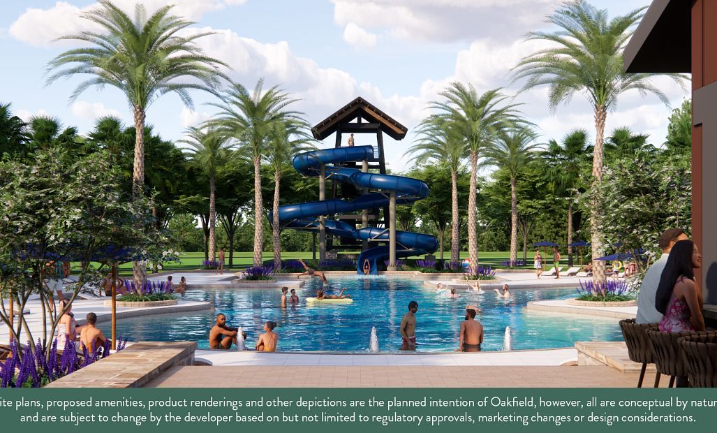 Future amenity - pool with tower slide