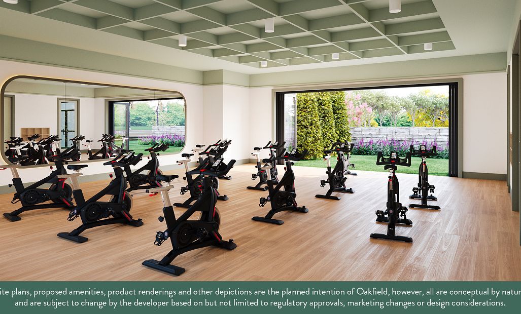 Future amenity - fitness center with an outdoor yoga lawn