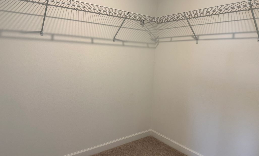 Vast primary walk-in closet