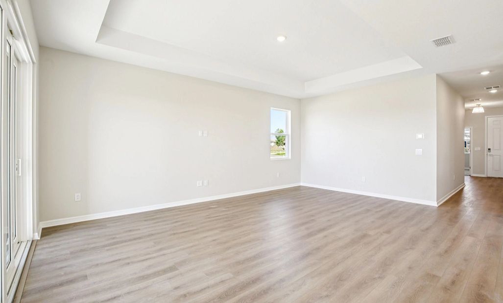 Beautiful family room space as you continue down the front hallway
