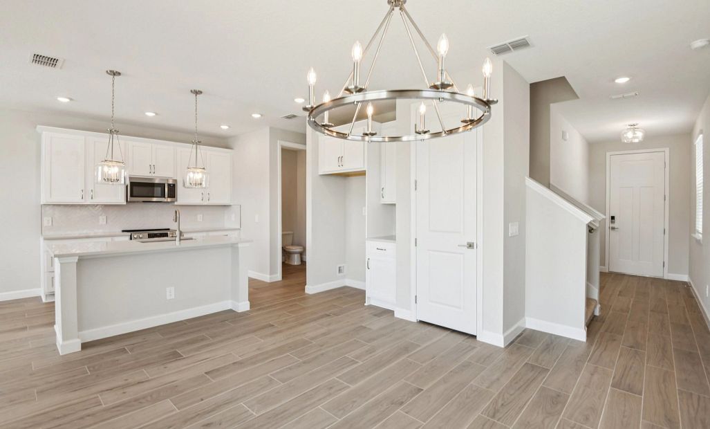 Dining space connects to the kitchen for optimal entertaining