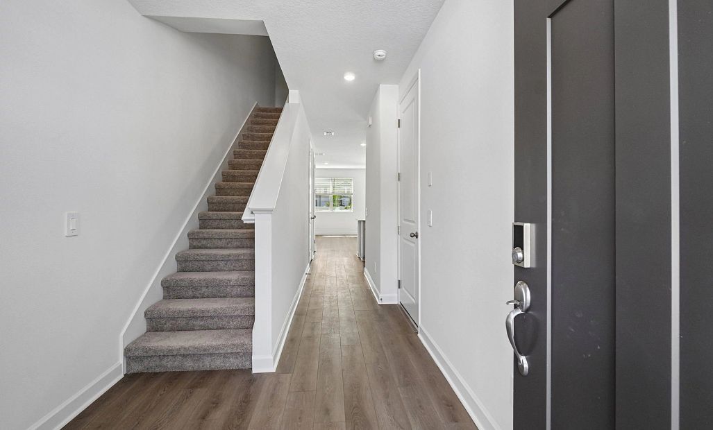 Foyer into the townhome
