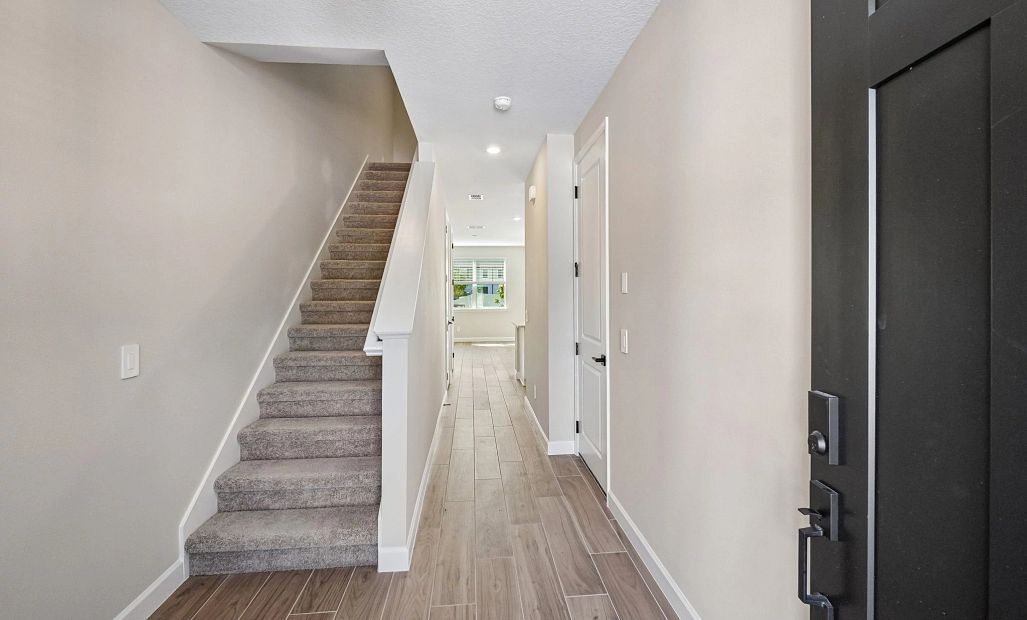 Foyer into the townhome