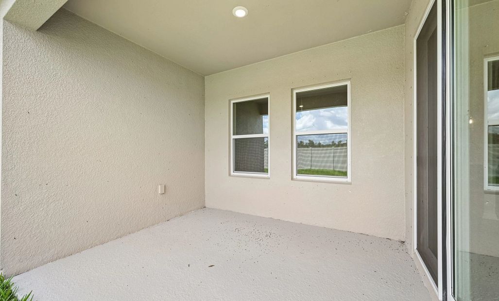 Nice sized covered lanai