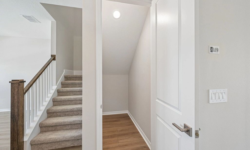Spacious closet off the front hallway