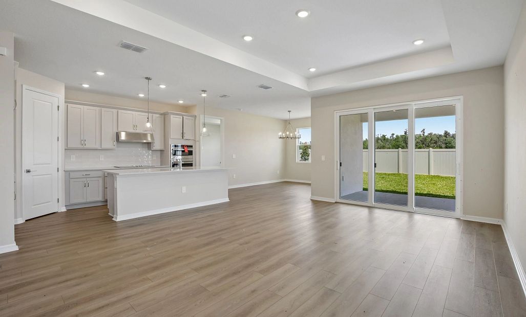 As you get to the end of the foyer you are welcomed into the spacious open space