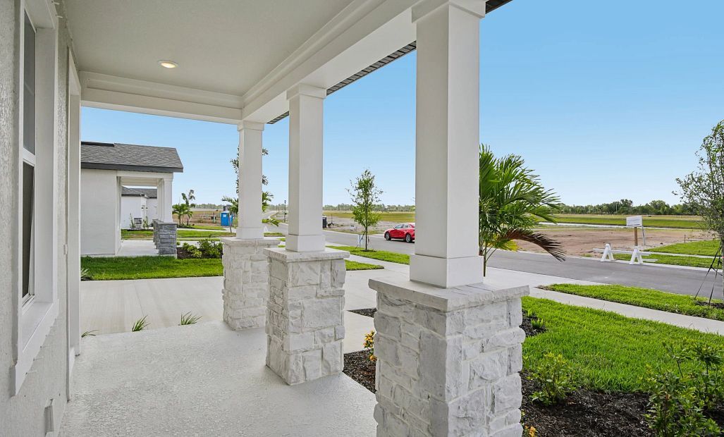 Covered front porch
