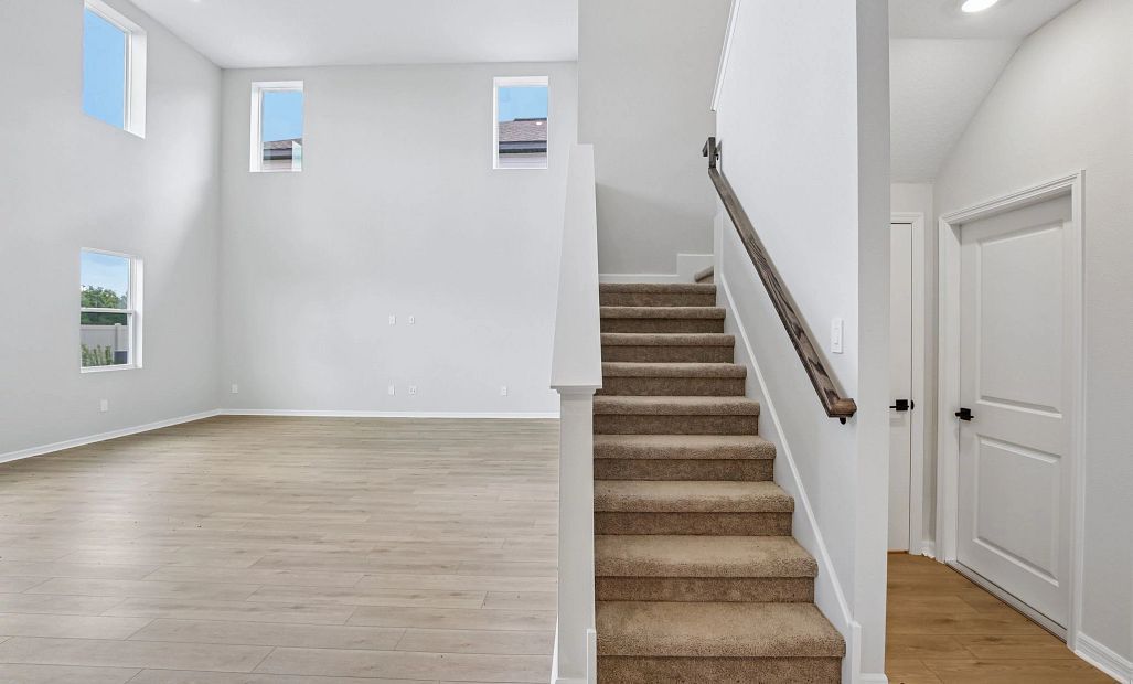 The stairs take you up to the bedrooms