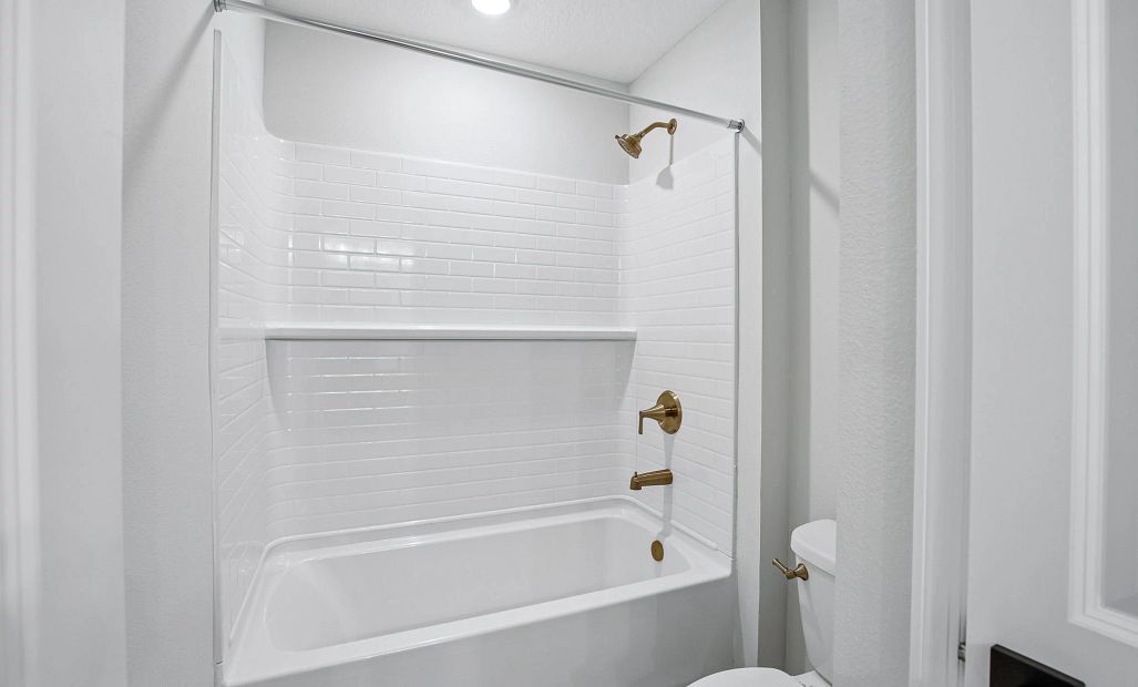 Beautiful tub/shower combo in bathroom 2
