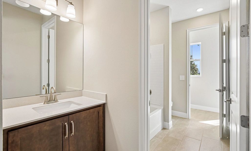 Sink and vanity for bedroom 2 featuring aspects of AW Collection® Roosevelt