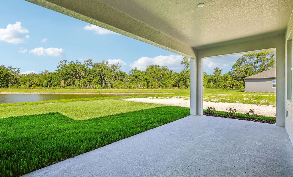 Large covered back lanai
