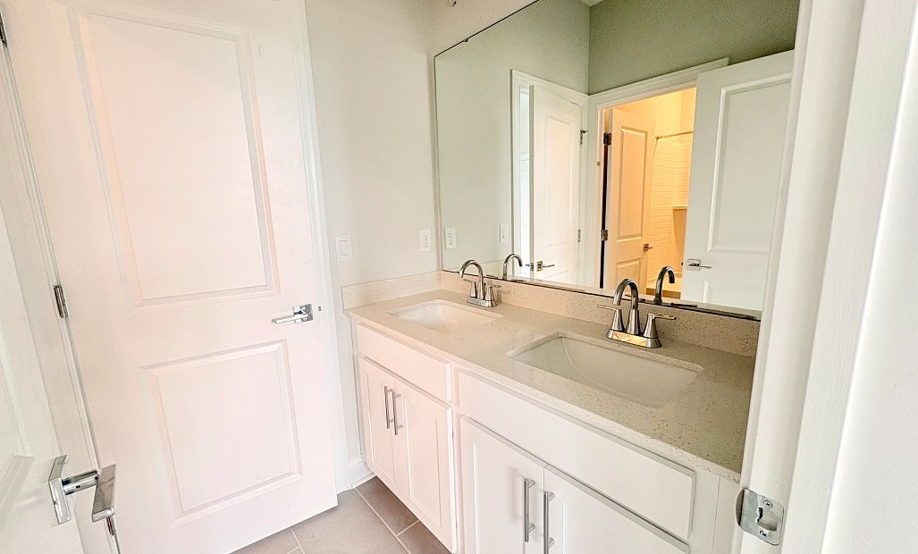 Jack and jill bathroom connecting bedroom 2 and 3  - under construction