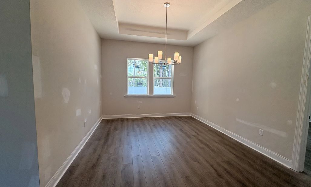 Dining space located off the kitchen - under construction