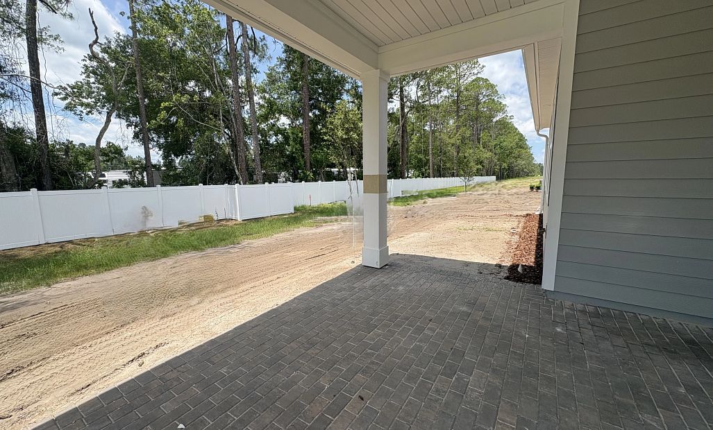 Covered paver lanai - under construction