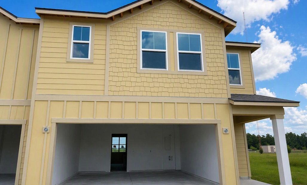 Front elevation of the Beach plan - under construction