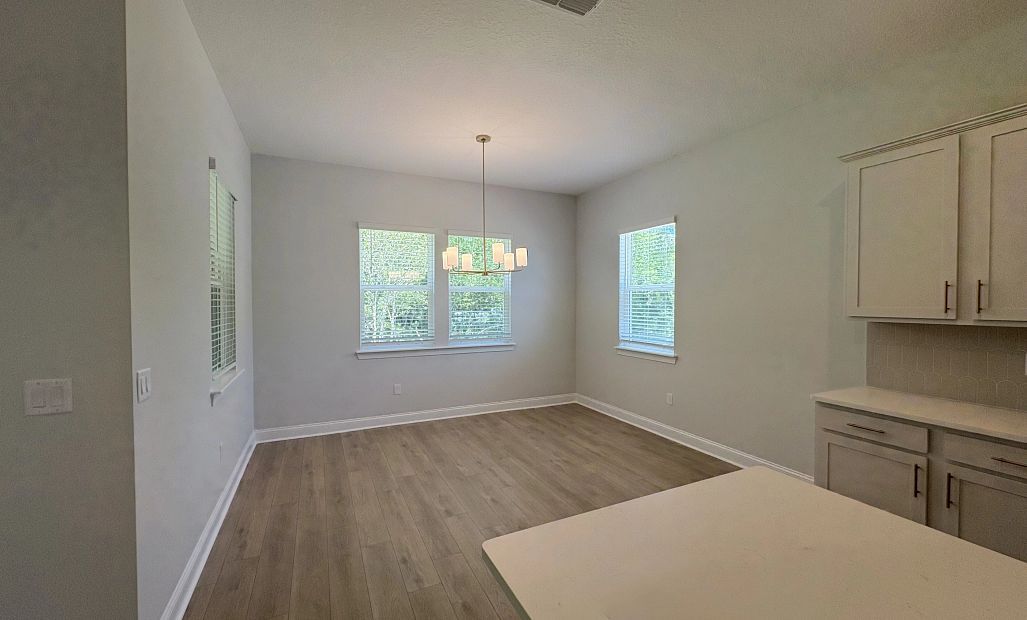 Dining room located just off the kitchen perfect for entertaining