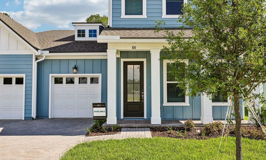 Four post covered front porch
