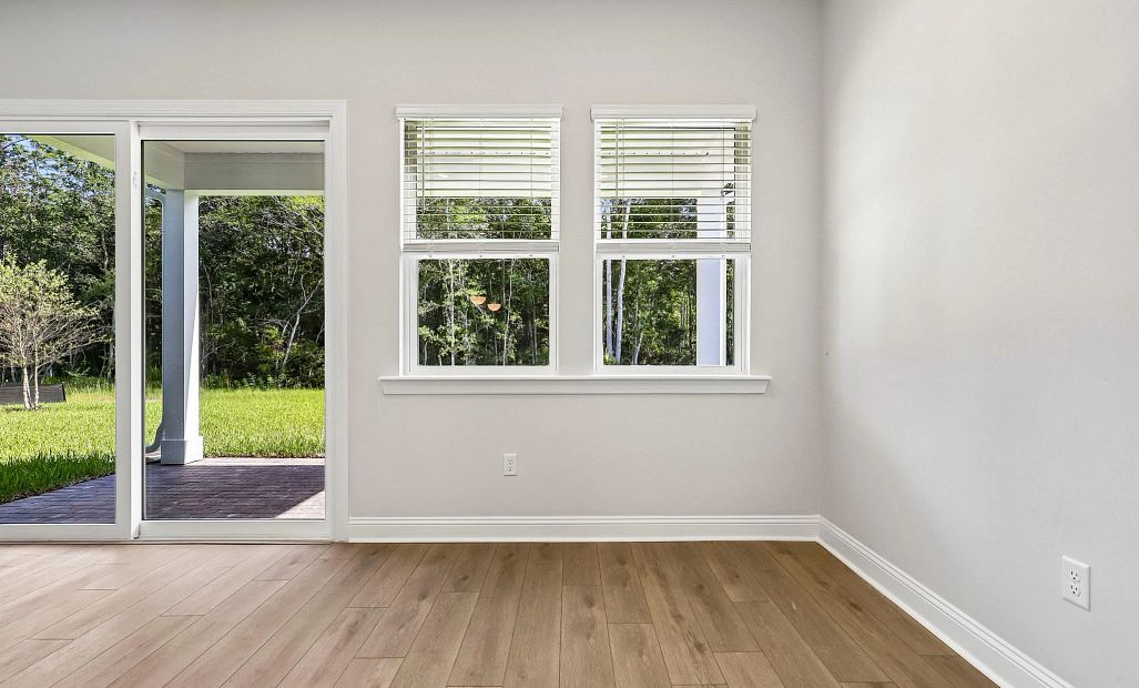 Dining nook located off the kitchen