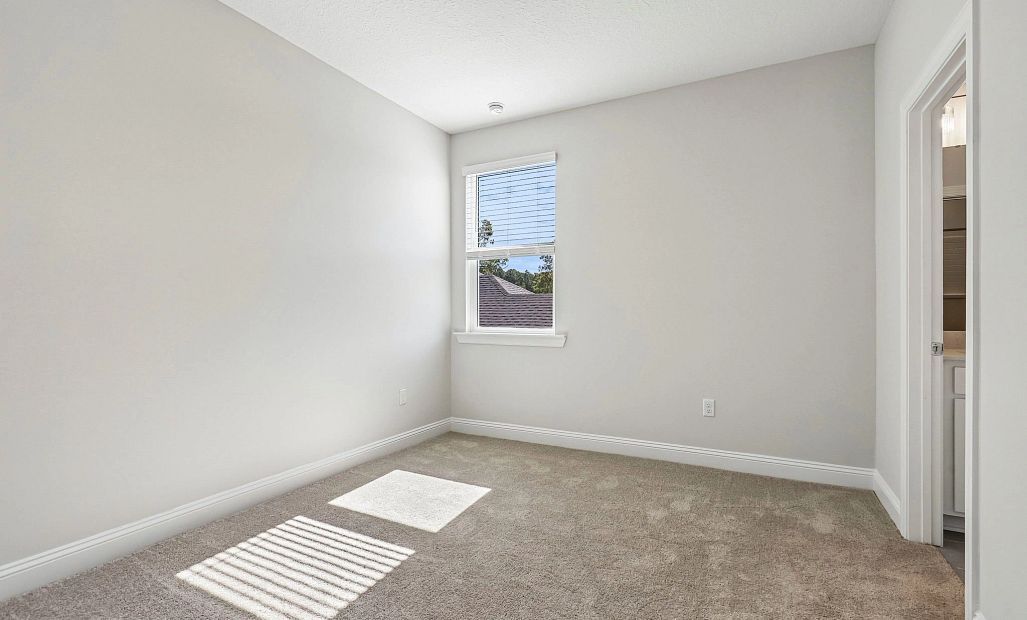 Bedroom 3 is a great size and is connected to bedroom 2 via a jack and jill bathroom