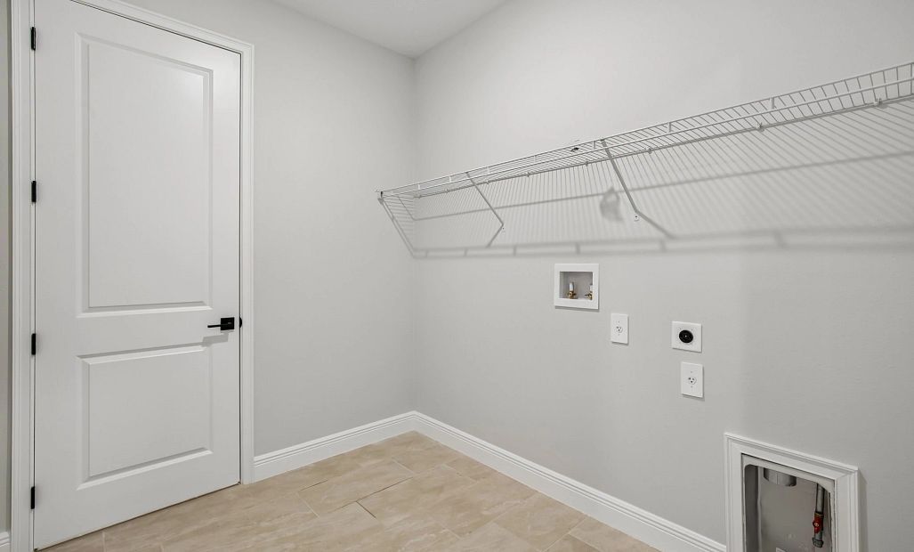 Spacious laundry room