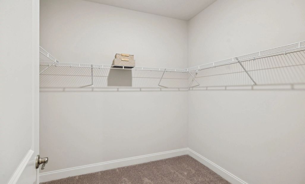 Primary Closet | For representation purposes only. Options and layout may vary by community and home