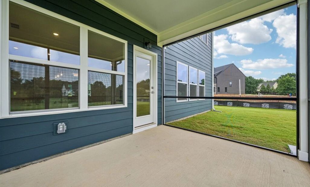 Screened-In Porch featuring the AW Collection® Milan - Open-air space with a modern edge.