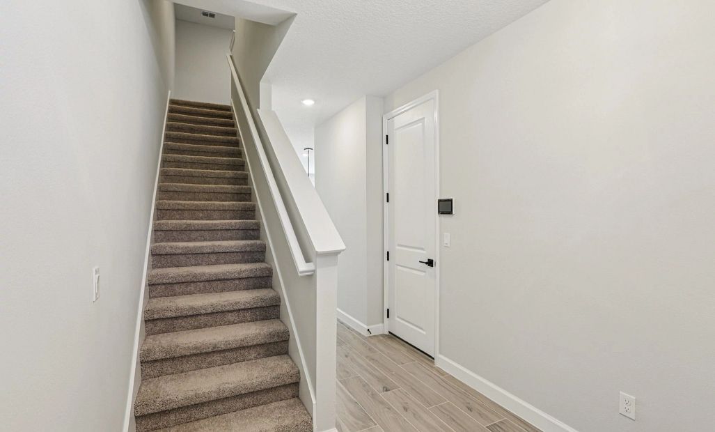 Stairs to the bedrooms -  Representative images and renderings are for illustrative purposes