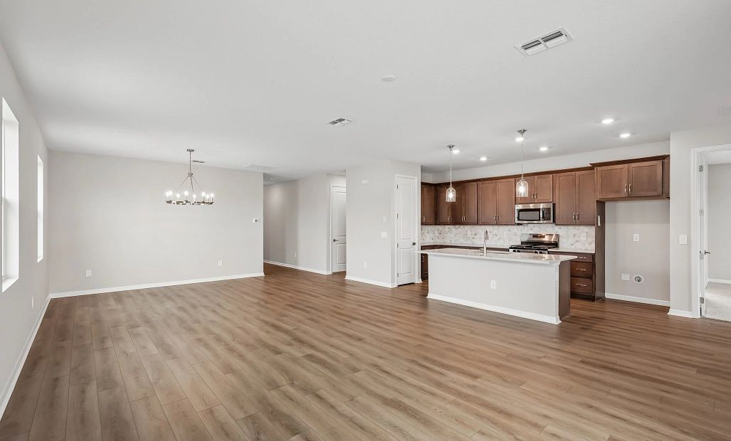 The open concept spaces allow for optimal living