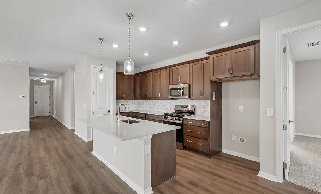 The kitchen featuring AW Collection® Roosevelt has a great combination of drawers and cabinets