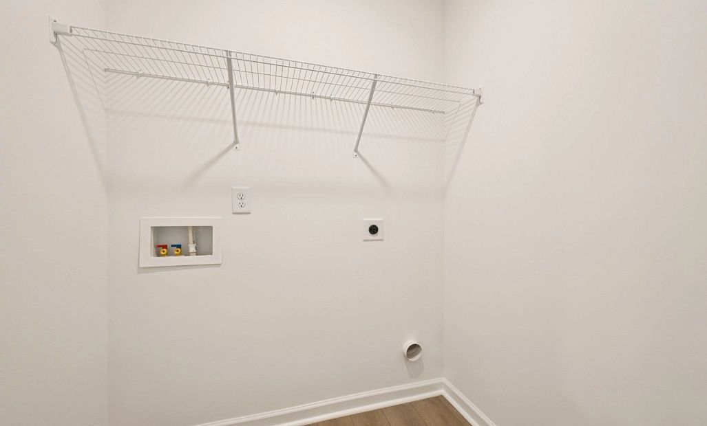 Laundry Room featuring the AW Collection® Roosevelt - Wire shelving for simple, efficient storage.