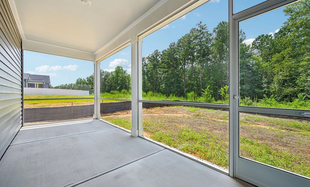 Screened-In Porch featuring the AW Collection® Sapphire - Color and comfort with outdoor flair.
