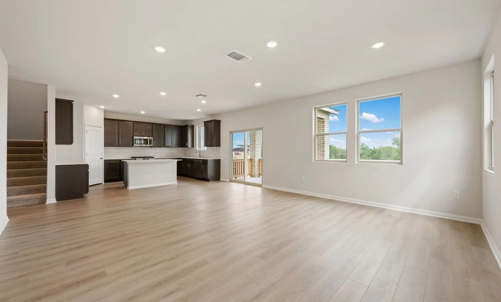 Family Room, Dining & Kitchen