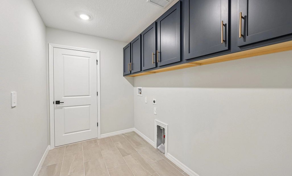 Laundry room features upper cabinets will showcase AW Collection® Serene - Representative images and