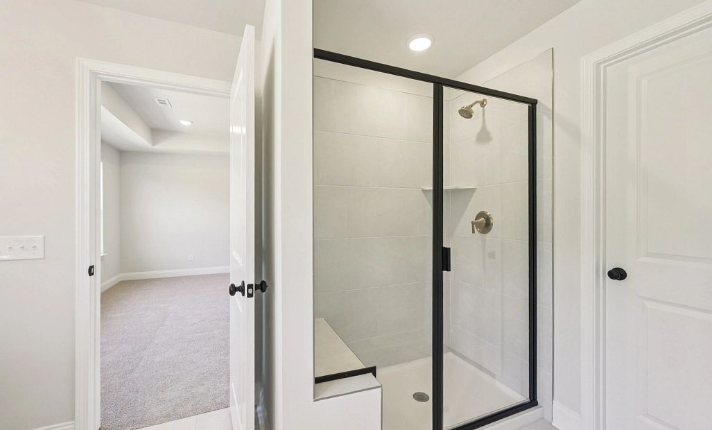 Primary Walk-in Shower | For representation purposes only. Options and layout may vary by community