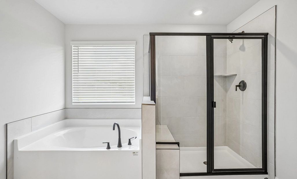 Primary Walk-in Shower & Tub