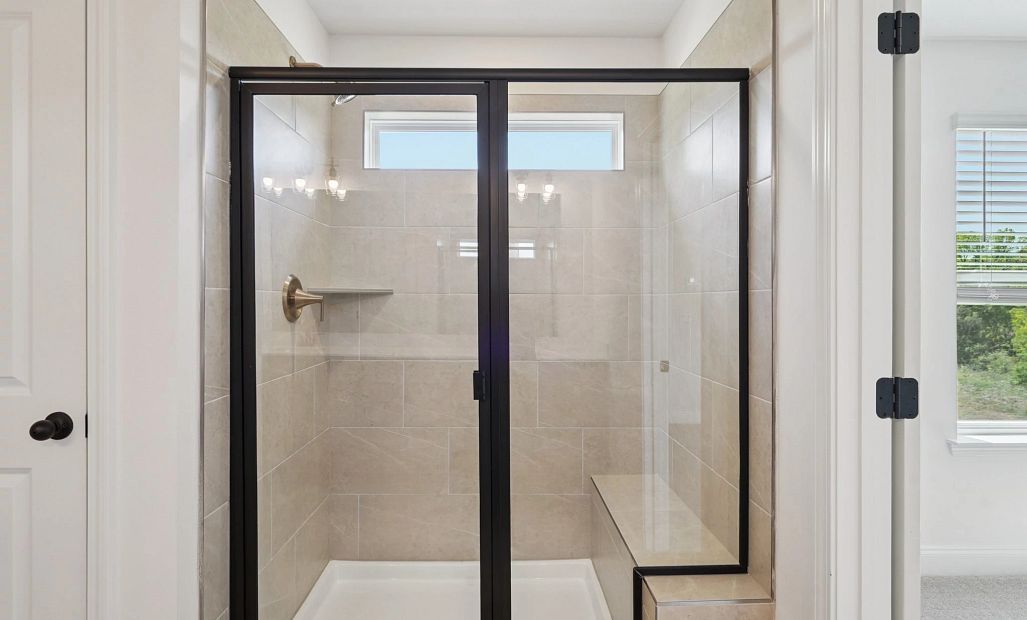 Primary Walk-in Shower | For representation purposes only. Options and layout may vary by community