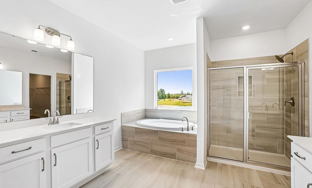 Primary Bath featuring the AW Collection® Timeless - Clean lines and graceful, polished details.