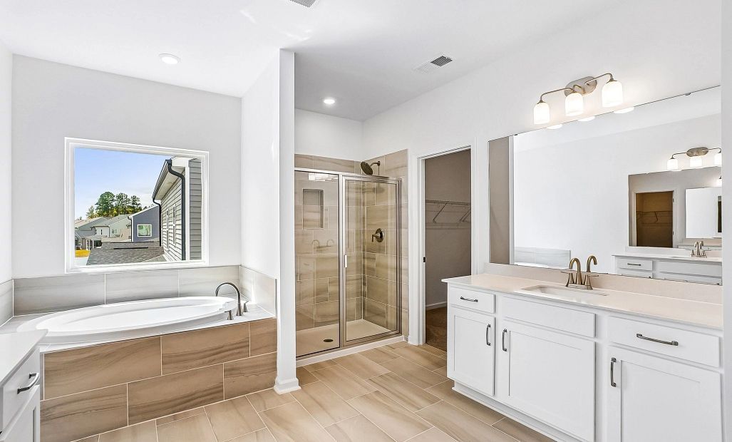 Primary Bath featuring the AW Collection® Timeless - Clean lines and graceful, polished details.