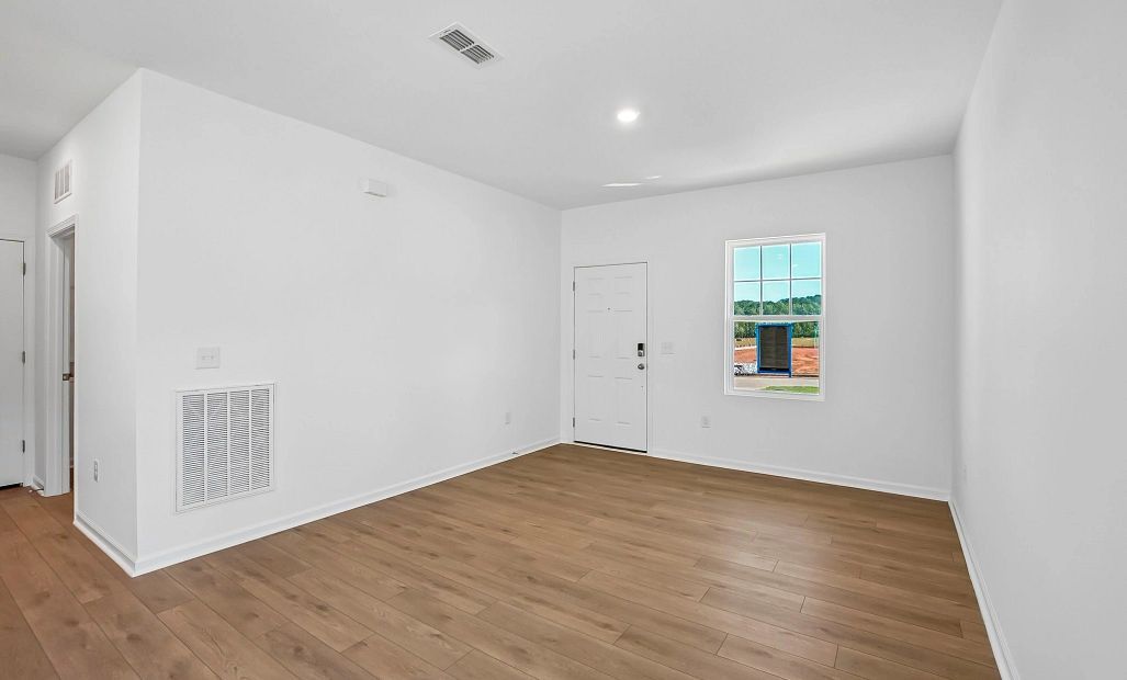 Foyer featuring the AW Collection® Serene - Soft light and open space create a calm welcome.
