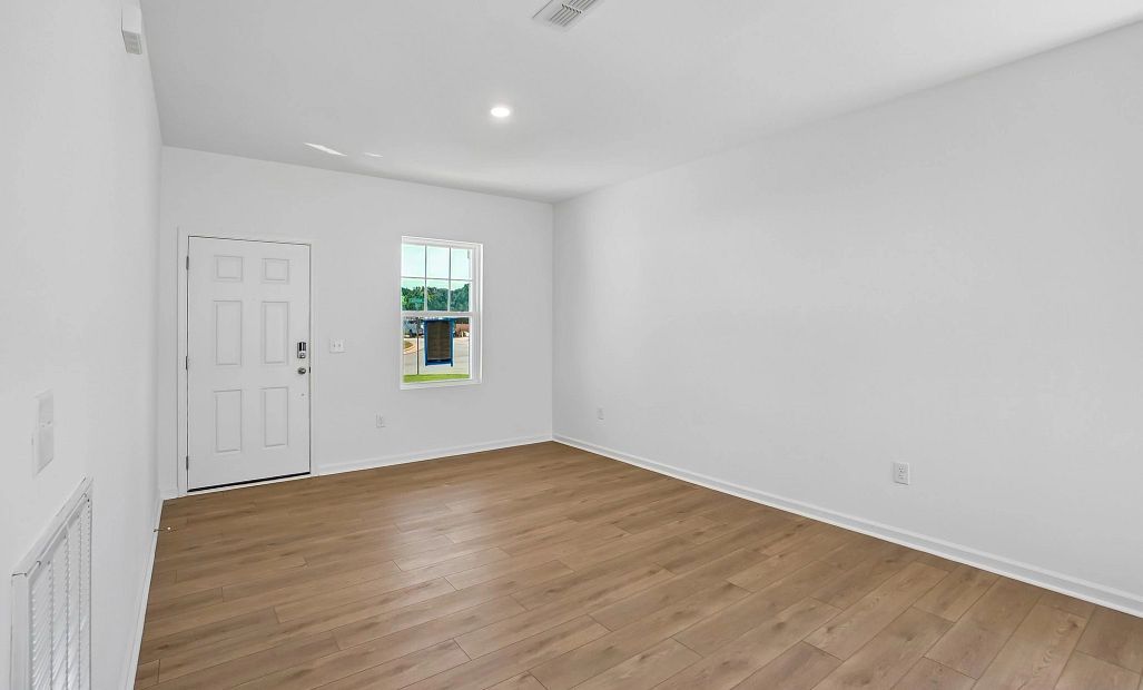 Family Room featuring the AW Collection® Serene - Open space with natural finishes and light.