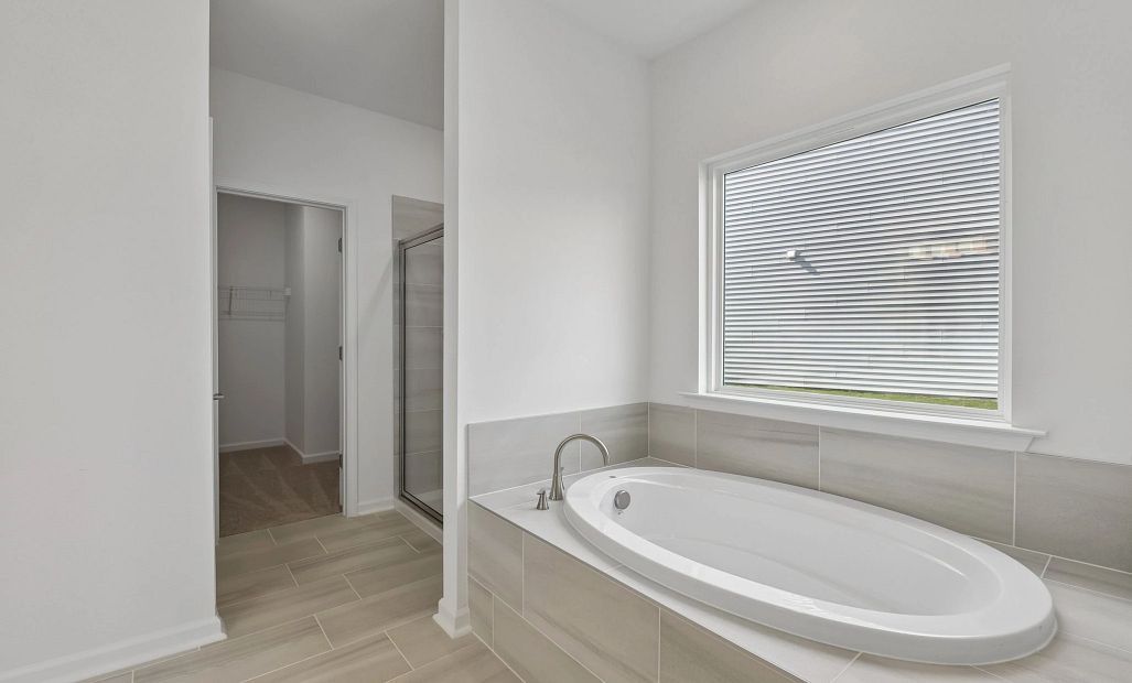 Primary Bath featuring the AW Collection® Timeless - Clean lines and graceful, polished details.