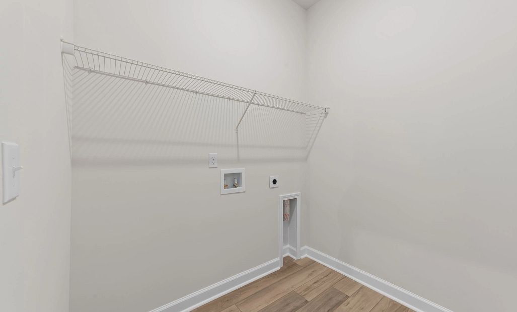 Sample Laundry photo. Actual structural options and design finishes of home may vary.