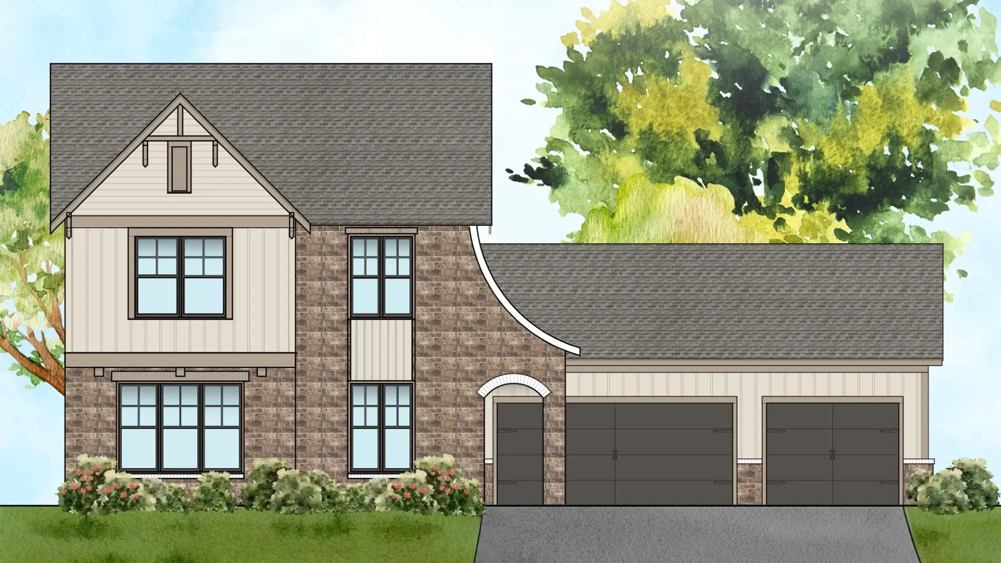 Cypress A - Lenoir At Walker Springs: Alabaster, Alabama - Newcastle Homes.