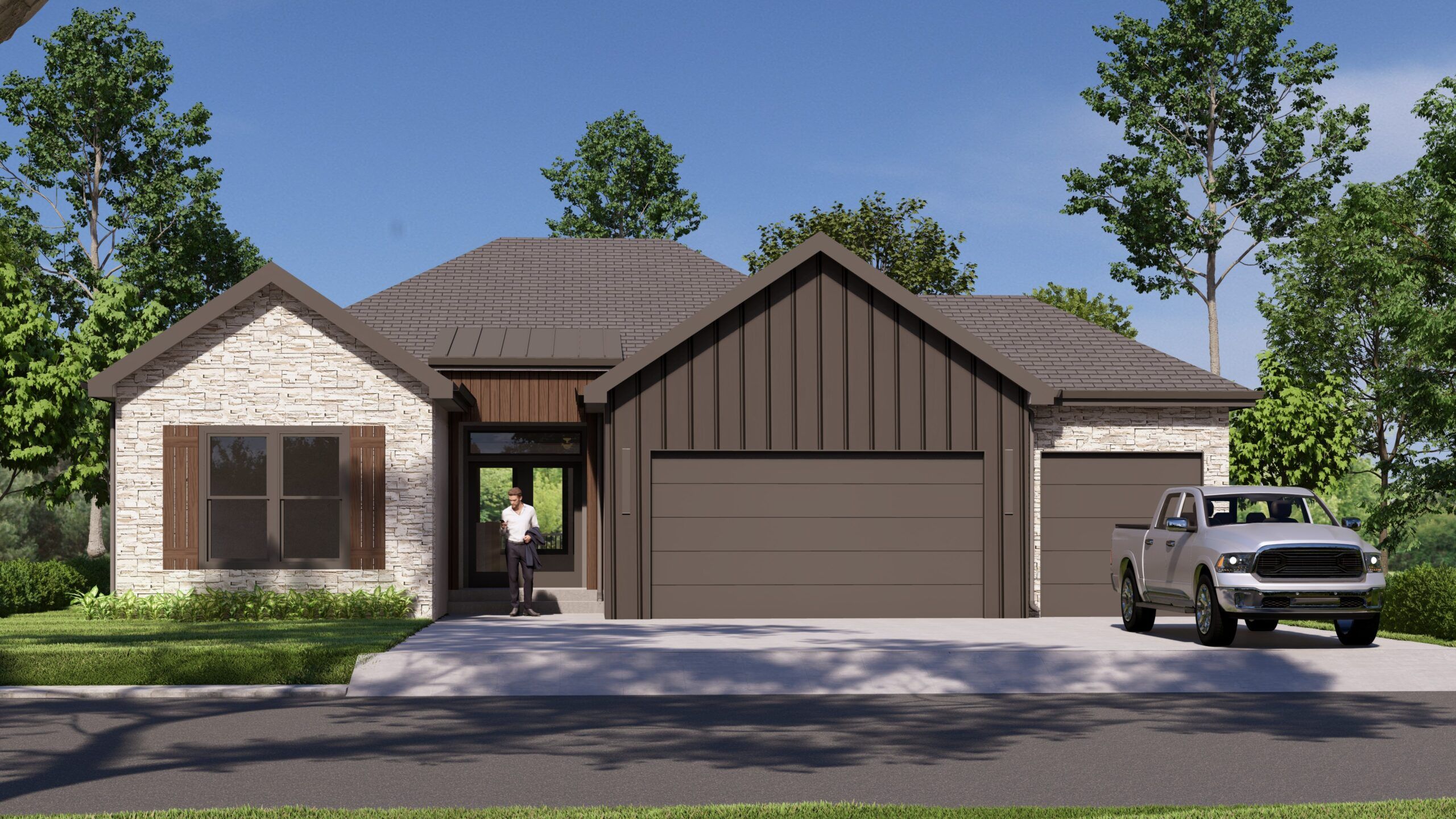casa en Prairie View Of The Good Ranch – Raymore MO Archives por Elevate Design + Build