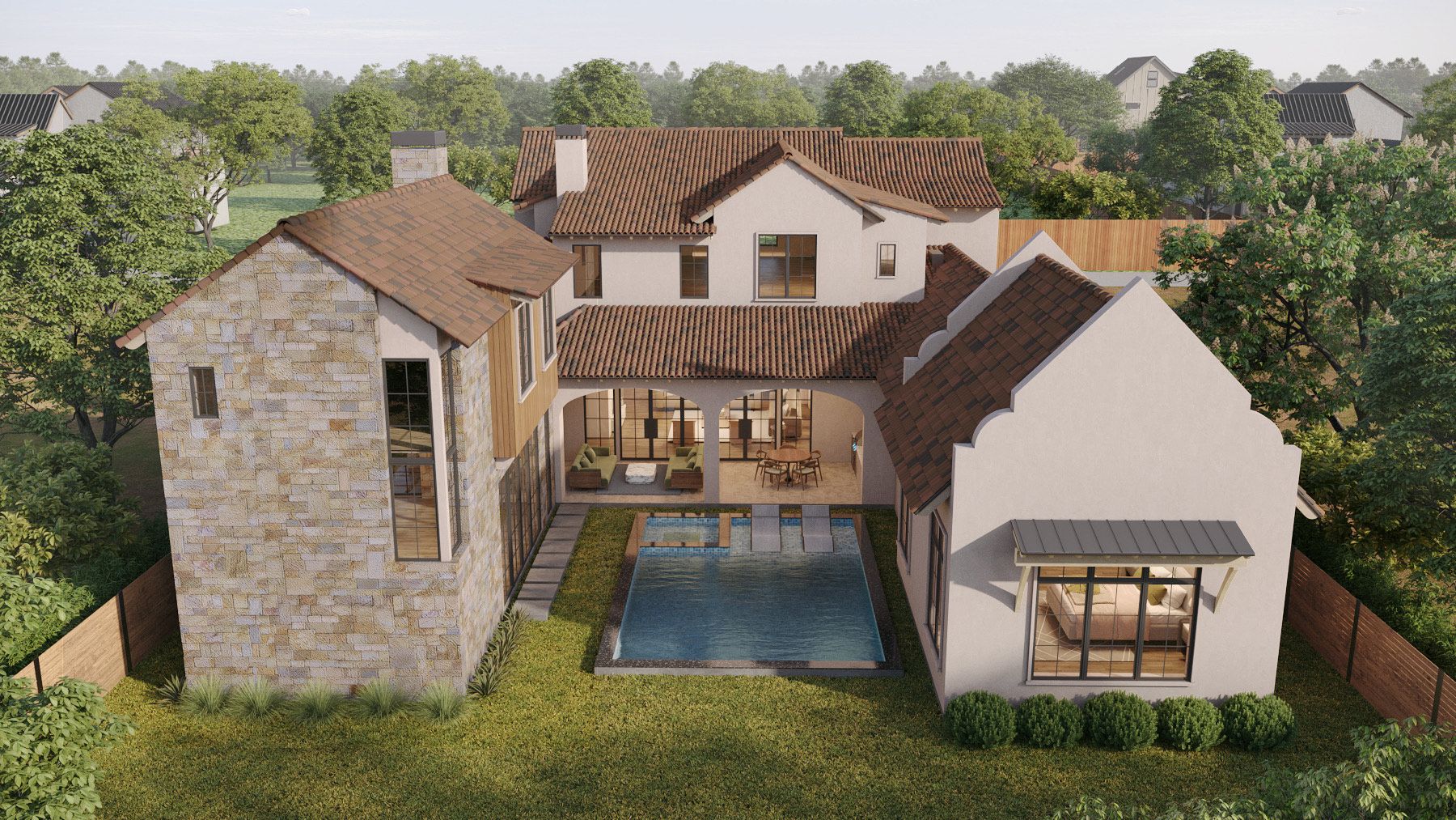 Nalle Custom Homes por Nalle Custom Homes en Austin Texas