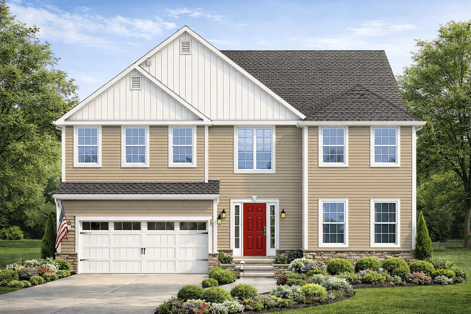 Edith Lane Bloomfield por T&M Homes en Hartford Connecticut