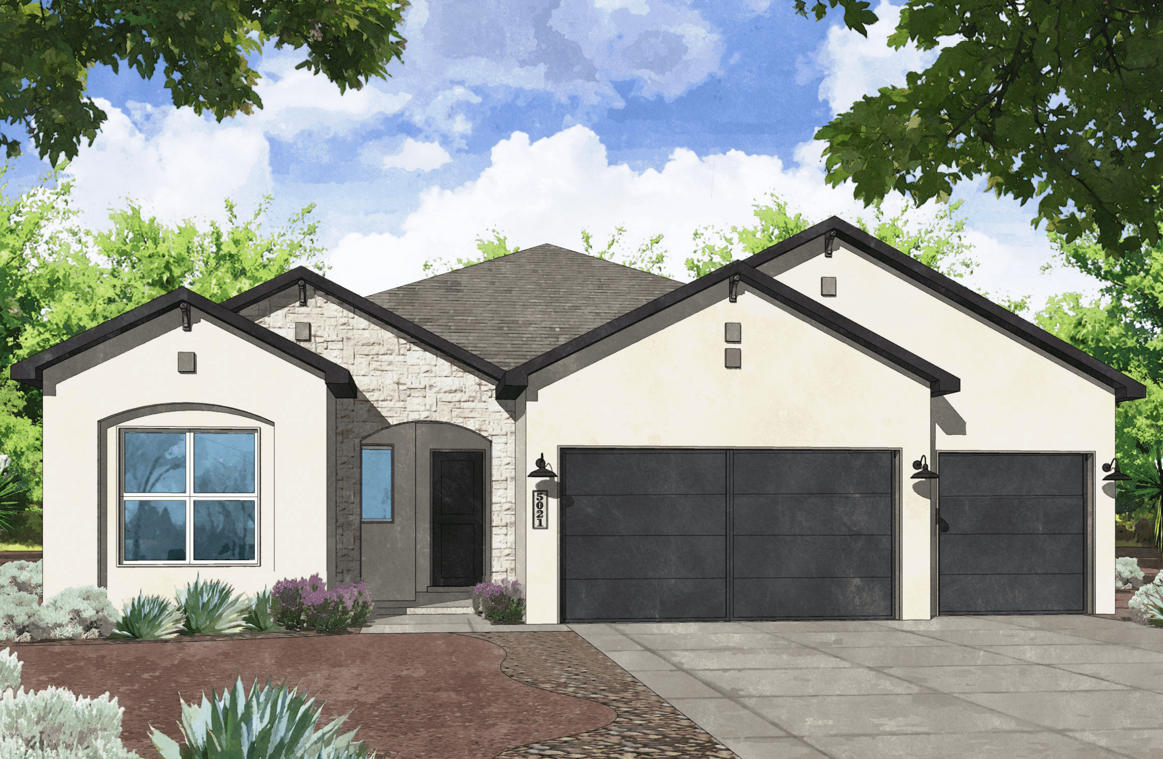 Lomas Encantadas 1G Phase 2 por Amreston Homes en Albuquerque New Mexico