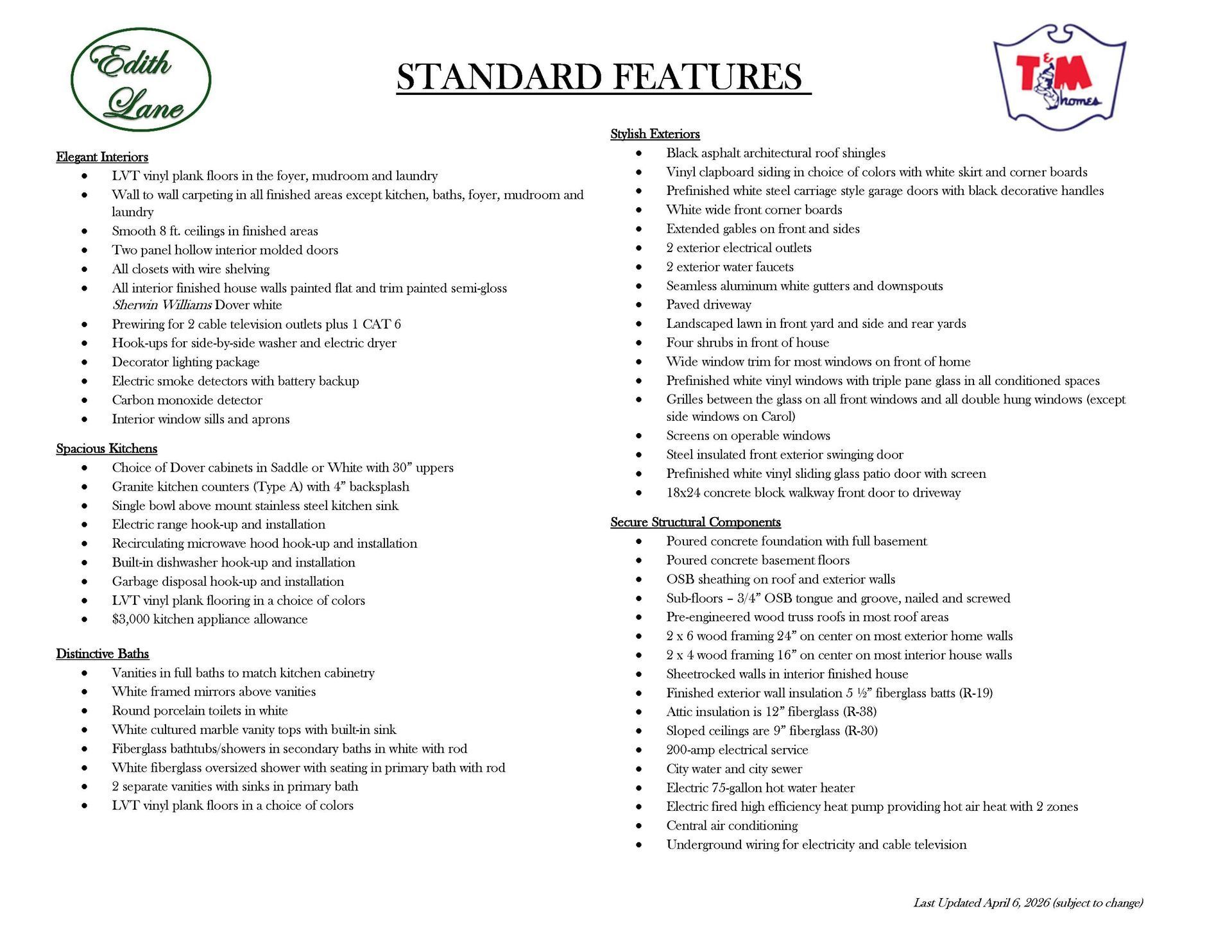 Edith Lane Bloomfield por T&M Homes en Hartford Connecticut