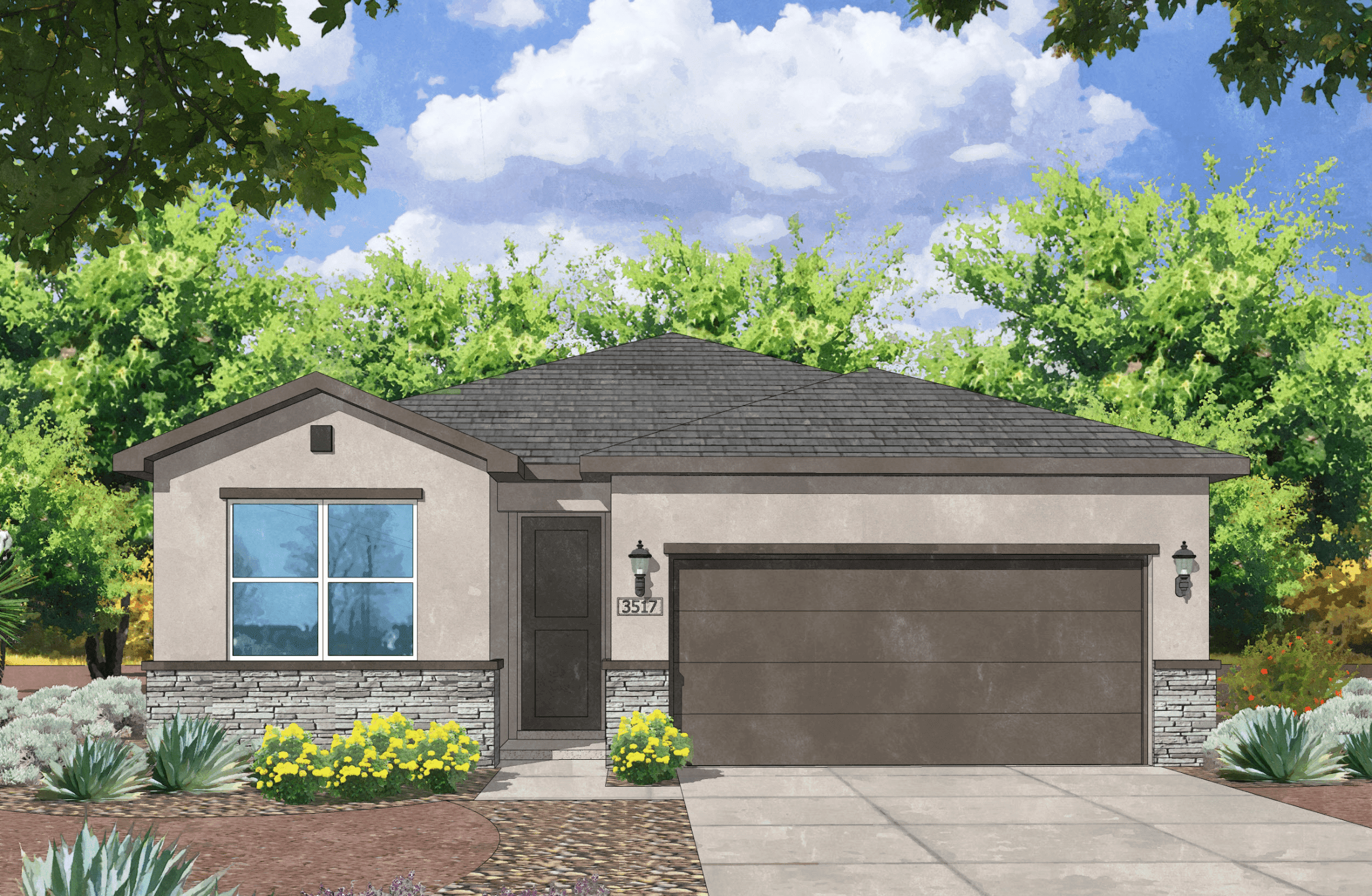 Lomas Encantadas 1F por Amreston Homes en Albuquerque New Mexico