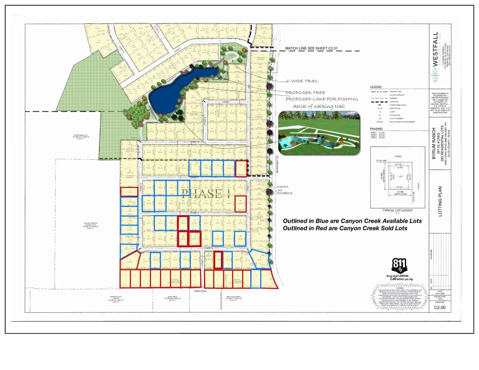 Byrum Ranch Phase 1 por Canyon Creek Custom Homes en Dallas Texas